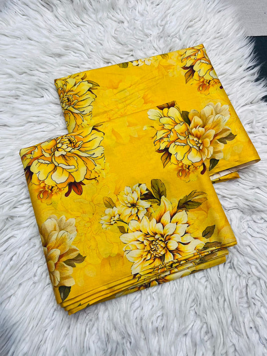 2Pc Linen Allover Unstitched Suit - 409