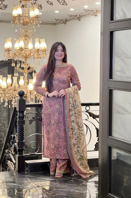 3Pc Supima Lawn Suit  - #41055