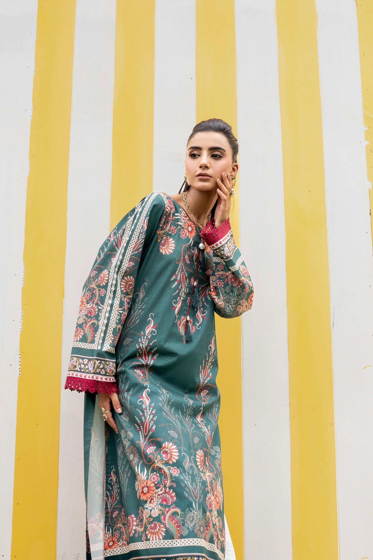 Firdous - Printed - Lawn - 3pc - D914