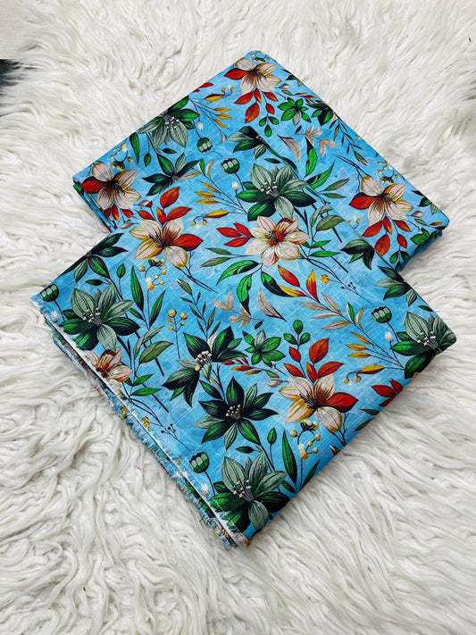 2 PC Slub Khaddar Allover Unstitched Suit Vol-0120