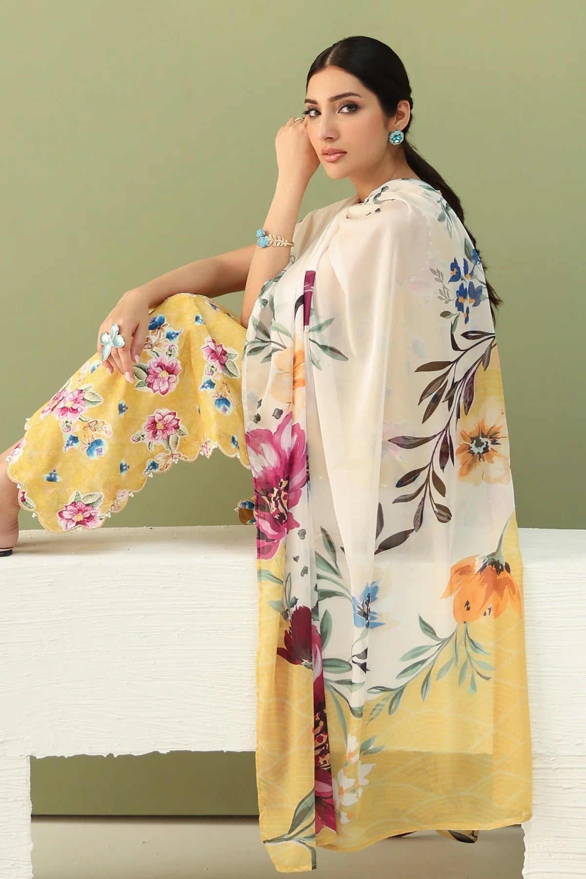 3 Peice Baroque Supima Lawn - #41007