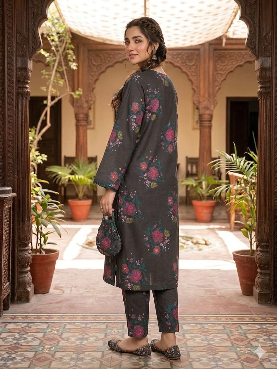 2Pc Stylo Lawn Allover Printed Suit 0011