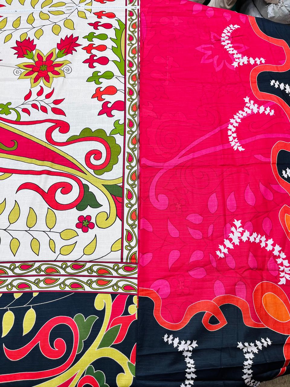 2Pc Kameez & Dupatta Slub Khaddar Suit - 0076