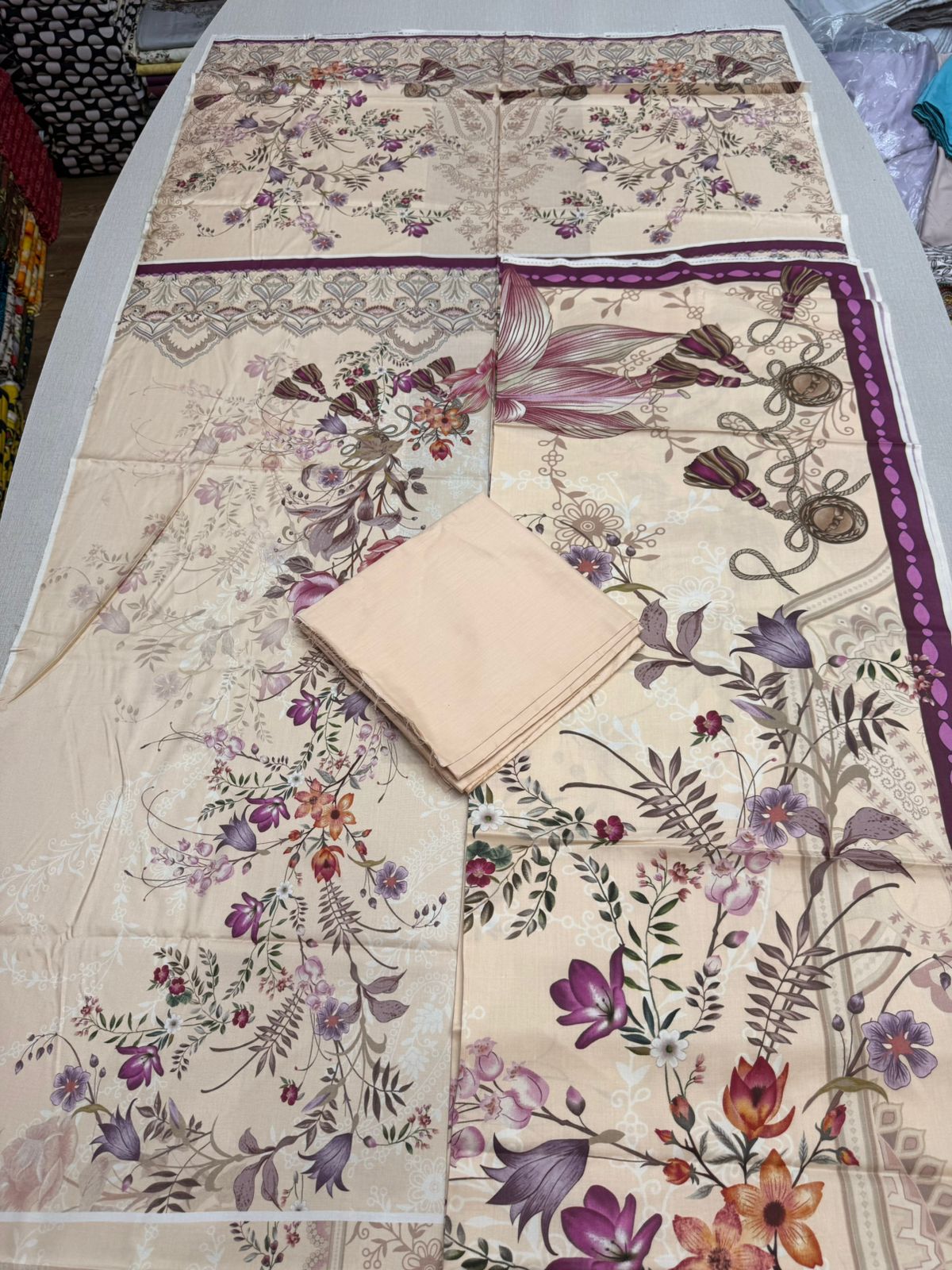 2Pc Linen Kameez & Dupatta Suit - 0081