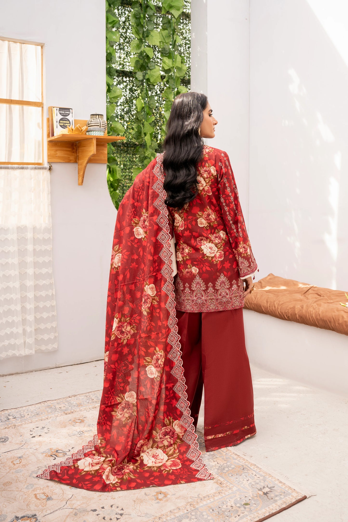 Firdous - Embroidered - Printed - Lawn - 3pc - D771