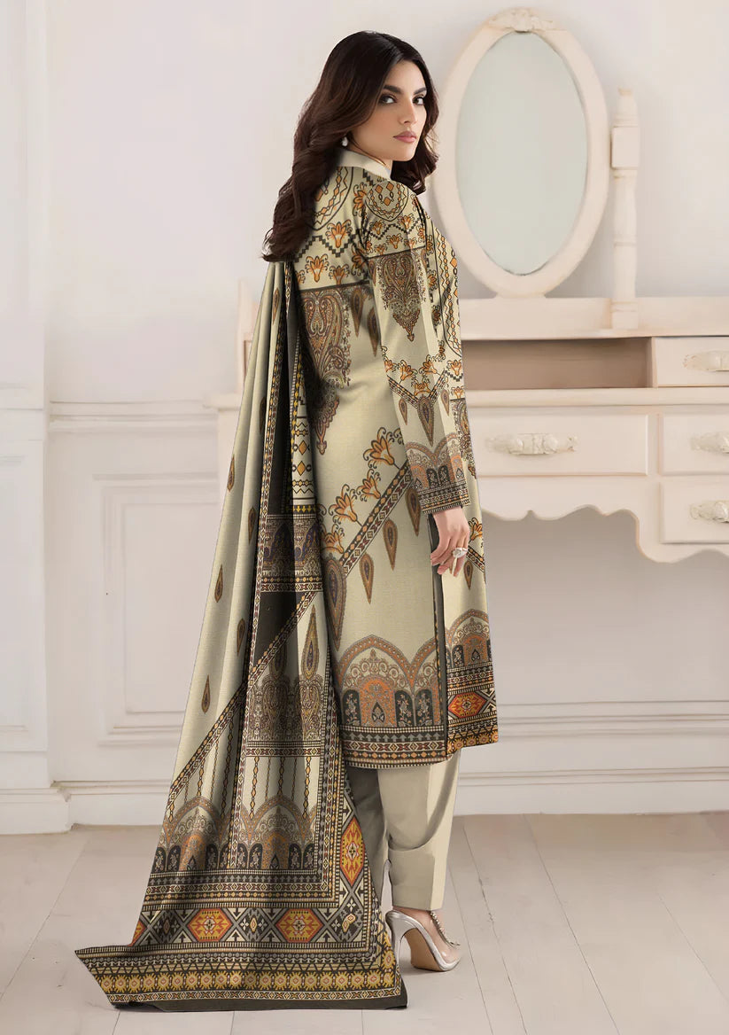 3PC Bin Noor Fab Shamray Unstitched Suit Vol-28