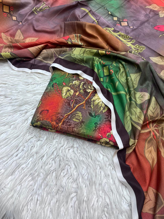 3Pc BanaDoria Linen Allover Suit - 401