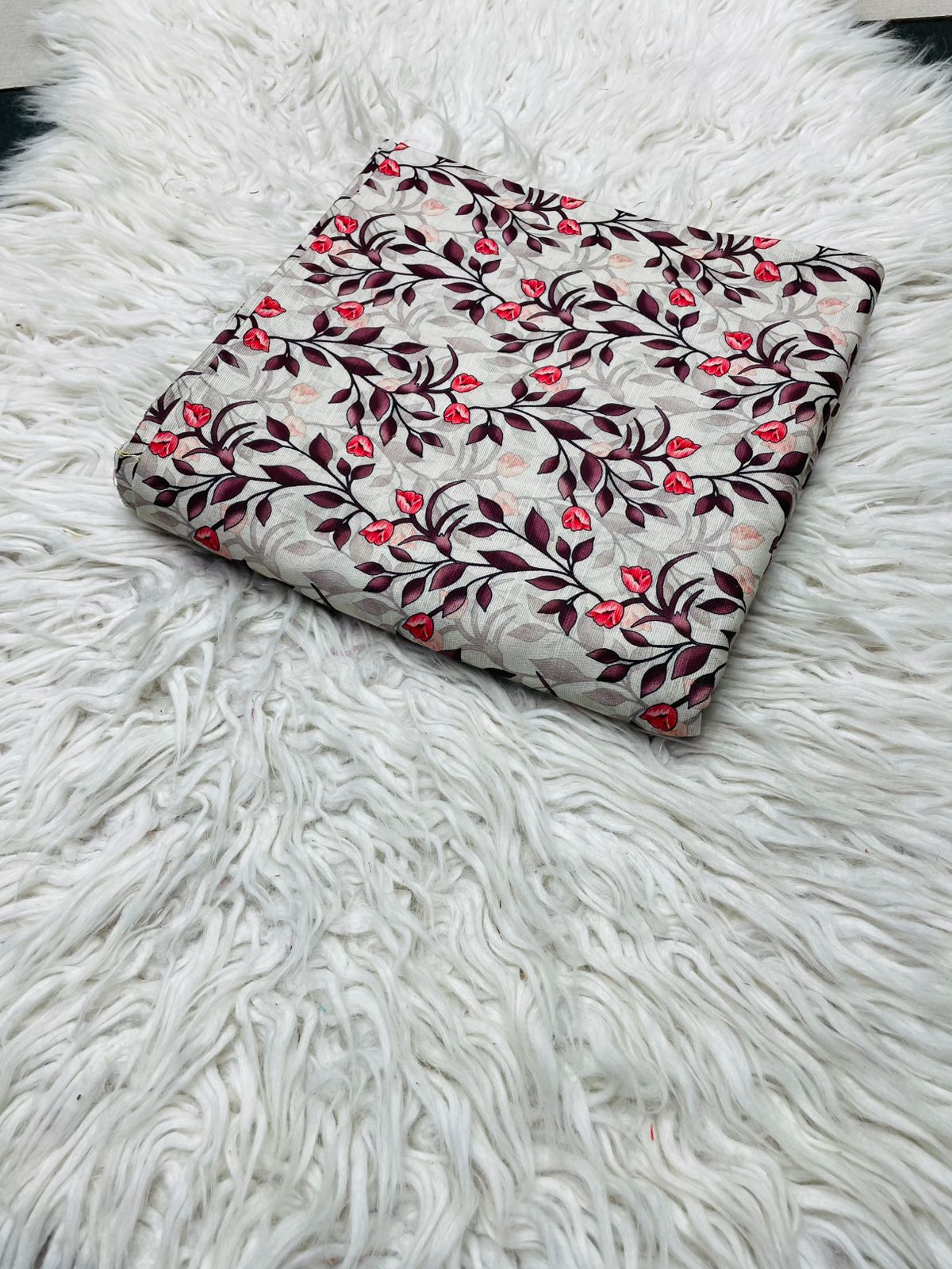 2Pc Slub Khaddar Allover Suit Vol-0124