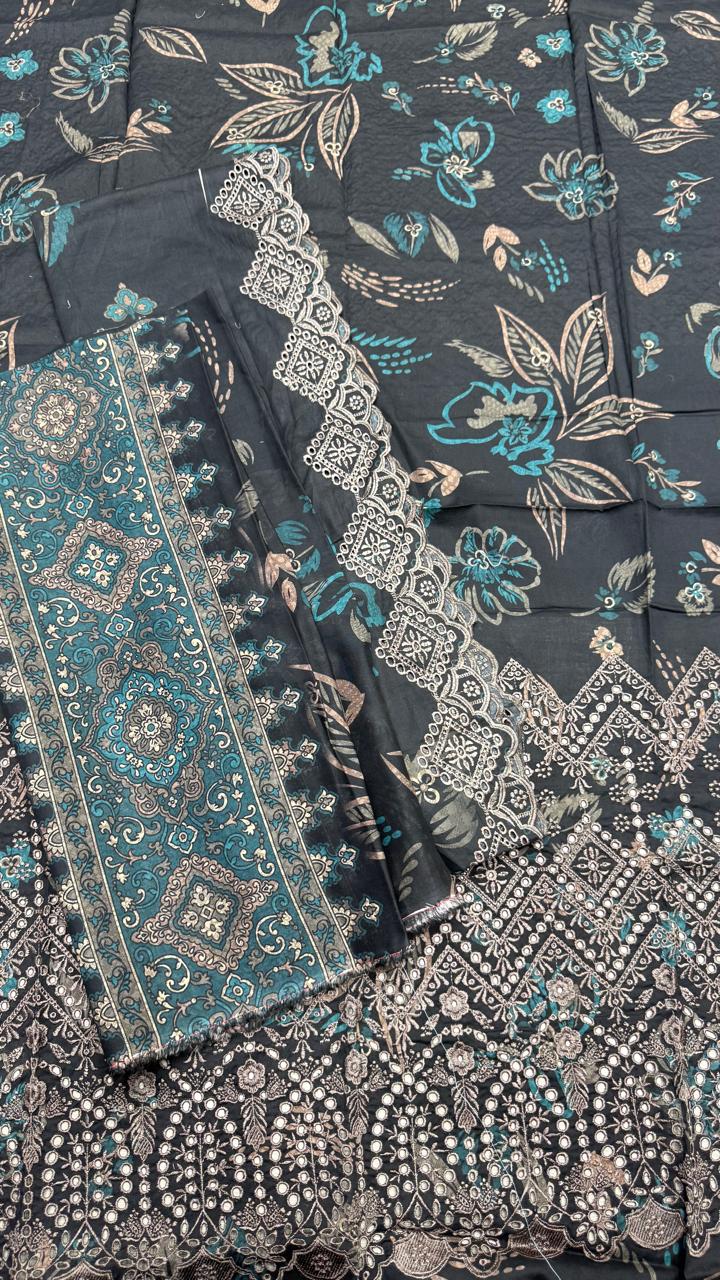 Firdous - Embroidered - Printed - Lawn - 2pc - D775