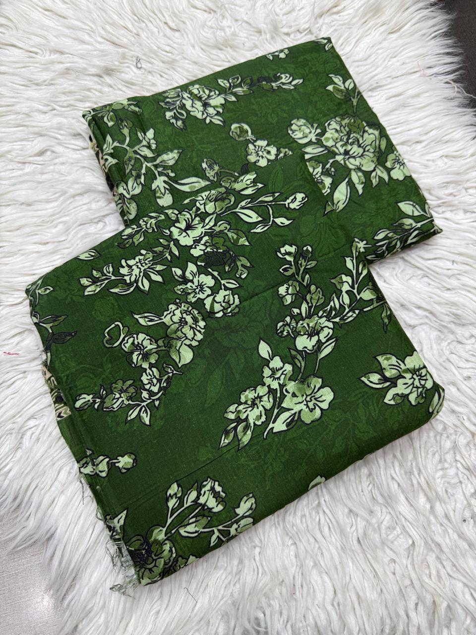 2Pc Bana Doria Linen Unstitched Suit - #42088