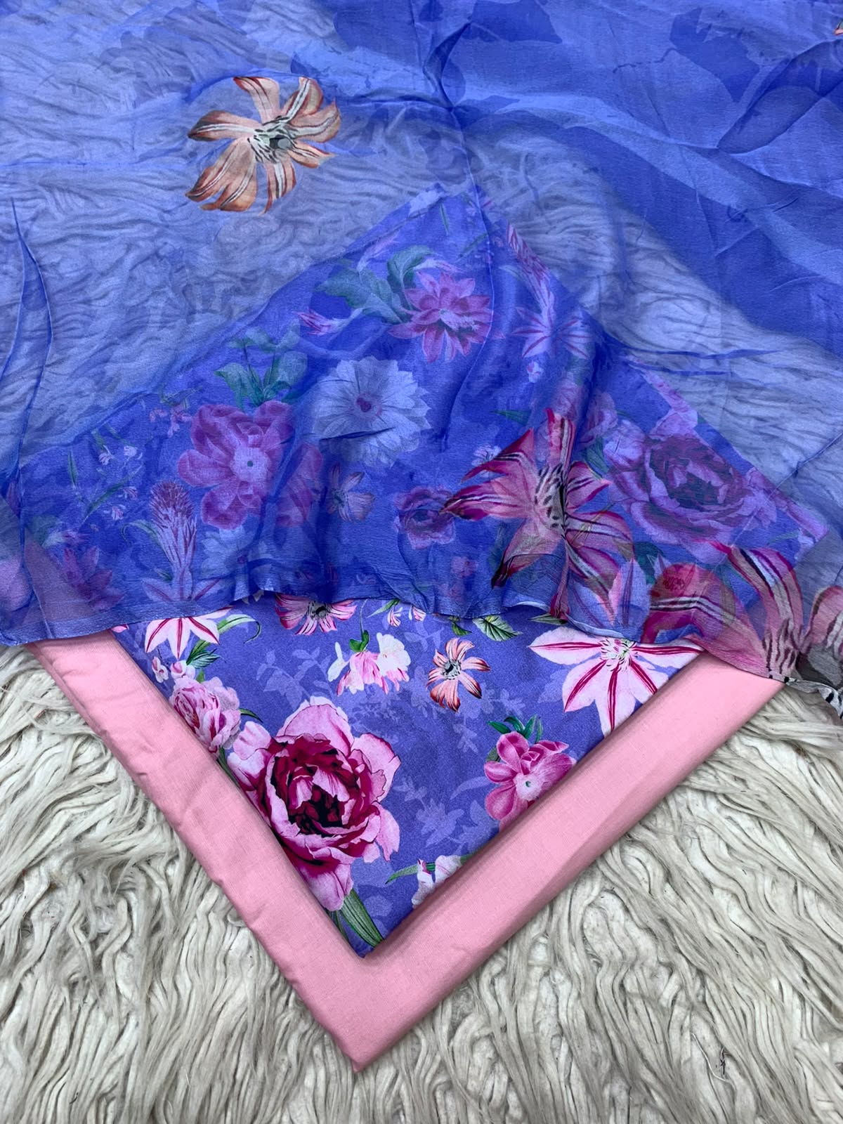 90x88 3Pc Premium Lawn Suit Vol-0020