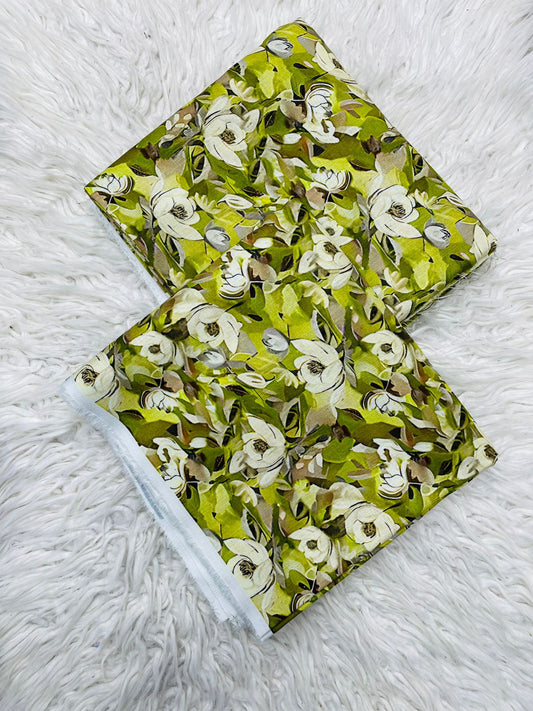 2Pc Slub Khaddar Allover Suit - 0098