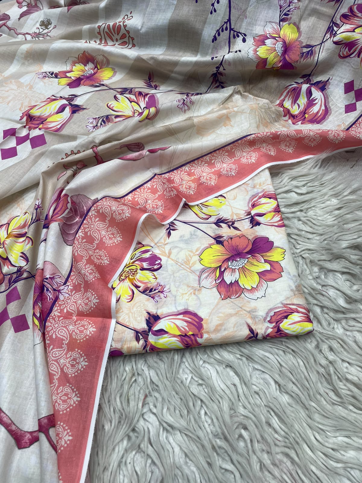 3Pc Same Digital Printed Lawn Suit 103