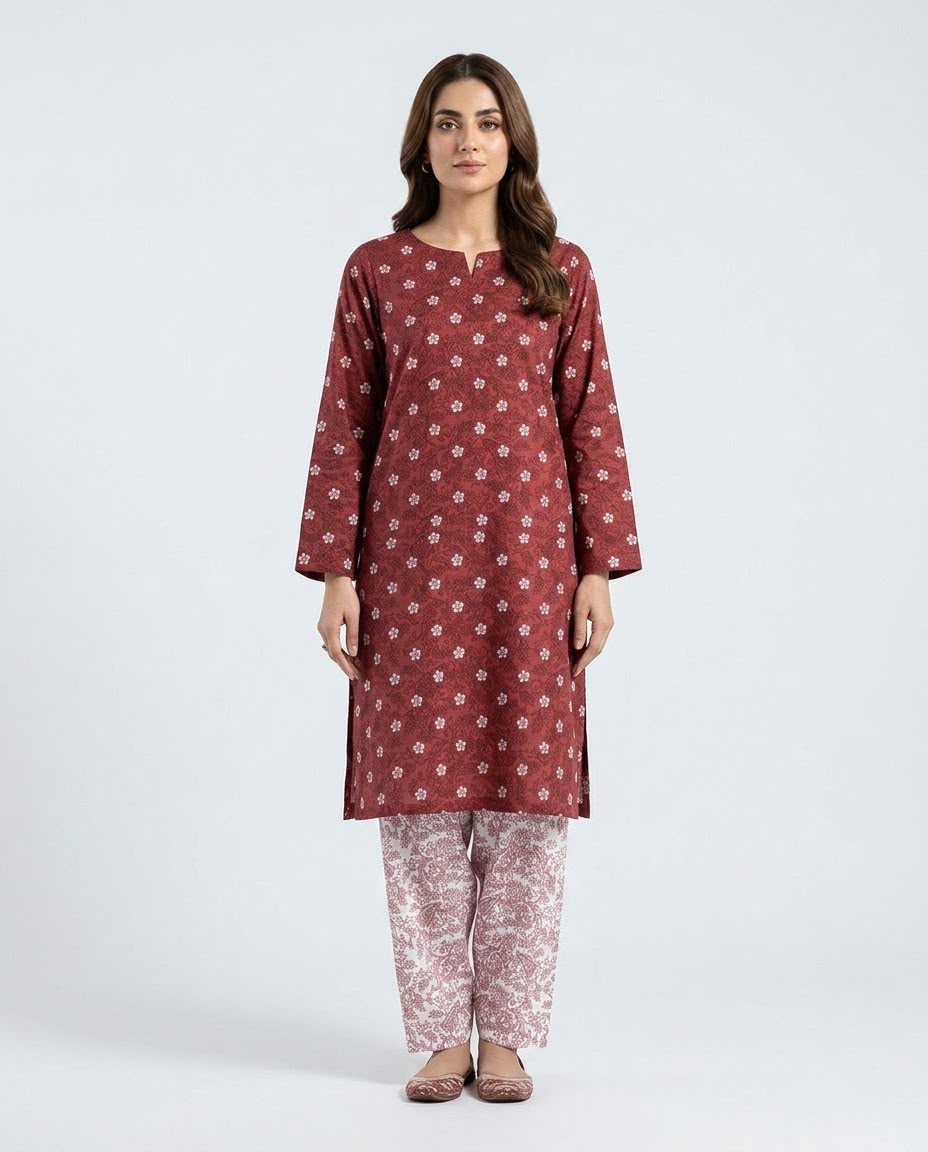 2Pc Sapphire kurta Shalwar Digital Printed Suit 499