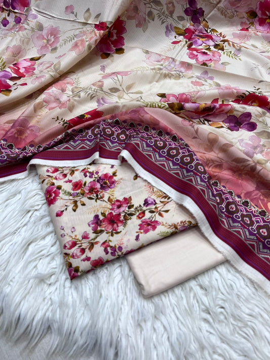 2Pc BanaDoria Kameez & Duppata Suit - 0069