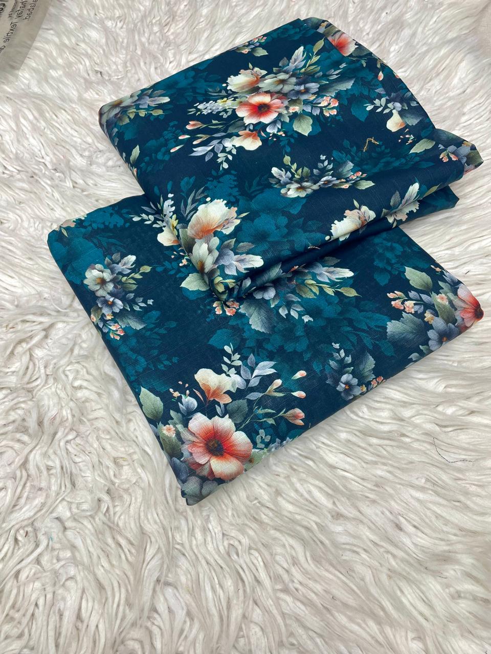 2 PC Luxe Khaddar Allover Suit Vol-435