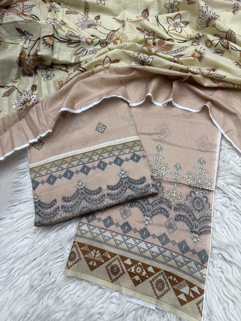 2Pc Al Karam Lawn Kameez & Dupatta - #34729