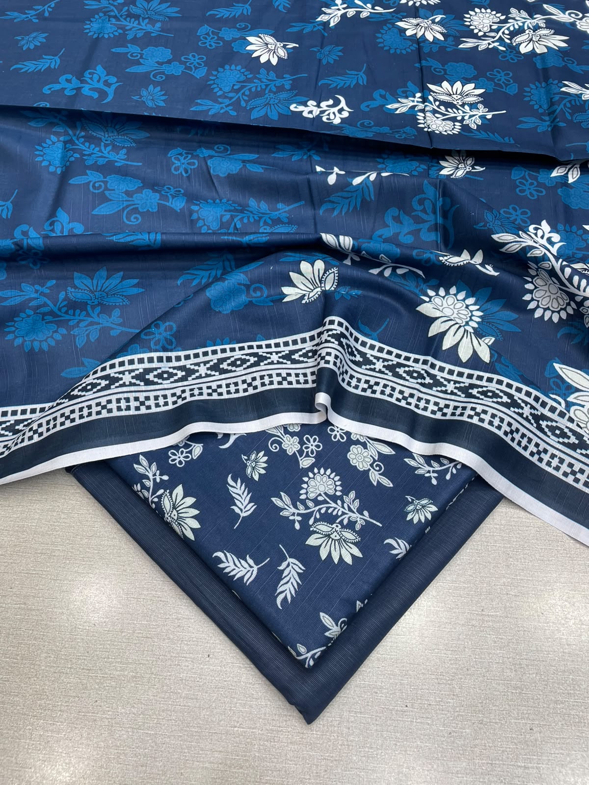 3Pc Slub Khaddar Unstitched Suit 25