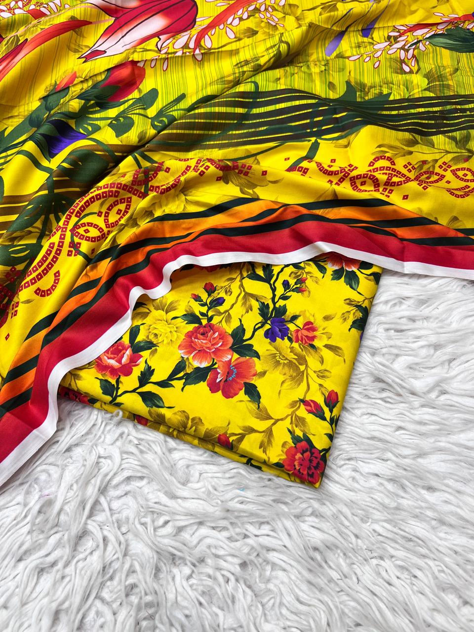 2Pc Linen Kameez & Dupatta Suit - #43042
