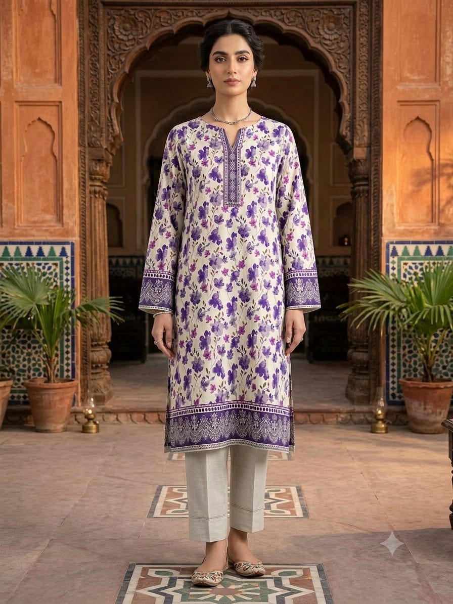 90/88 Lawn Kameez & Shalwaar 2Pc 004