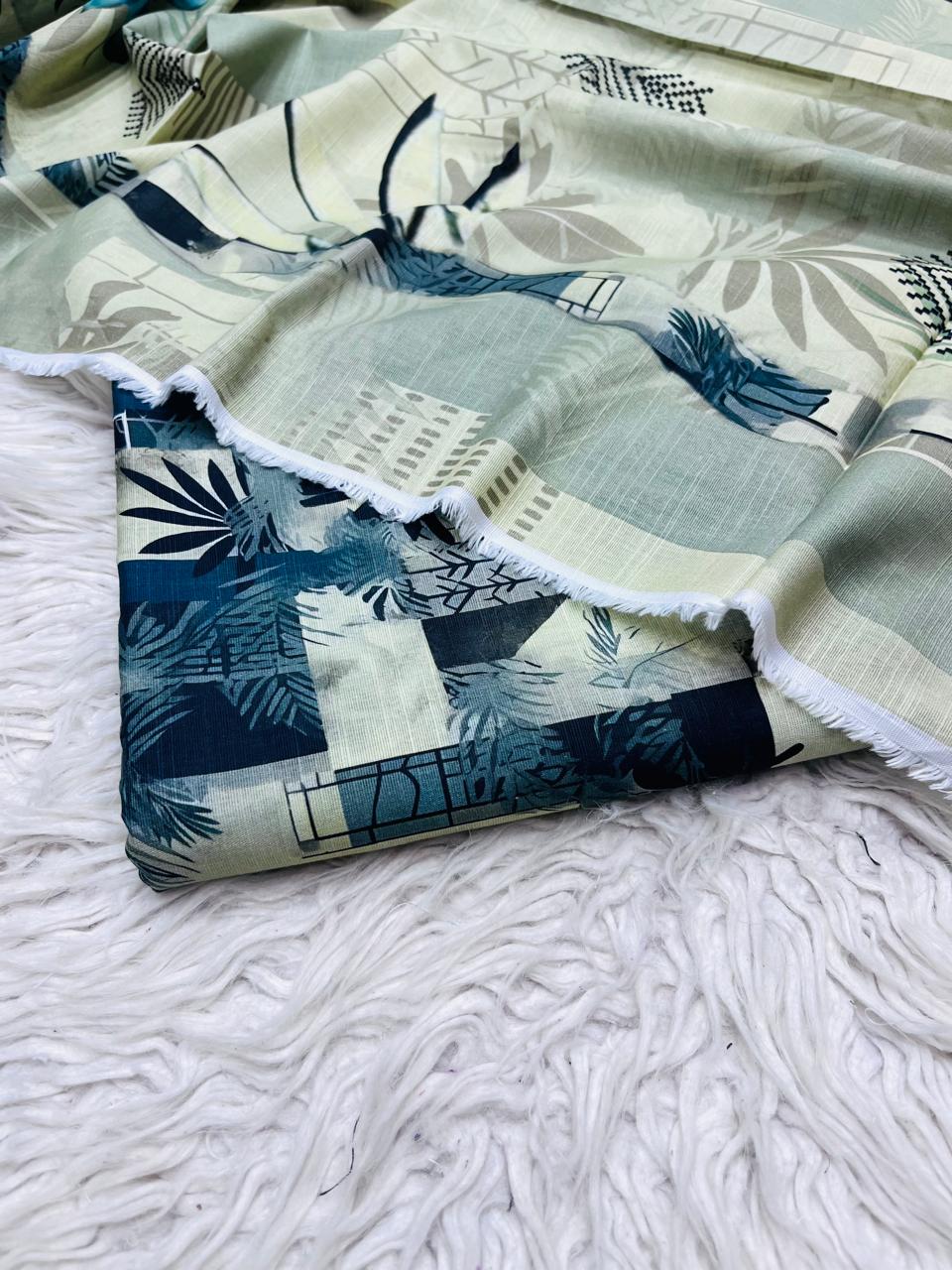 3Pc Slub Khaddar Allover Suit Vol-0117