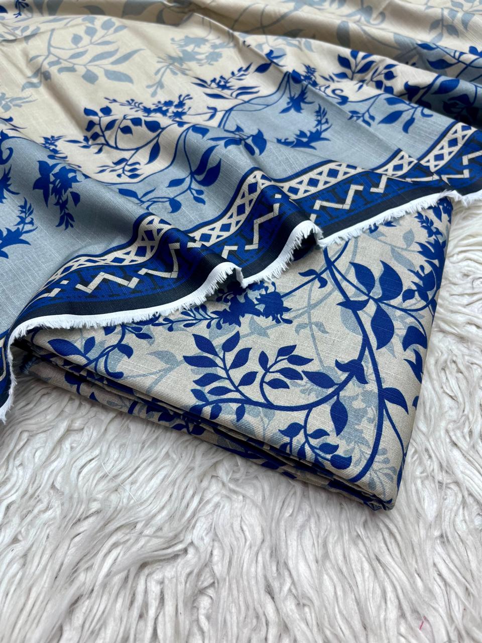 3Pc Crystal Khaddar Allover Digital Printed Vol-0131