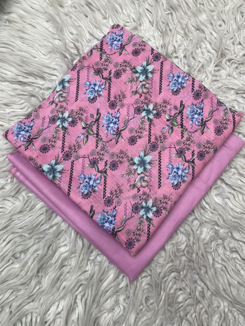 2Pc Printed Lawn Unstitched Suit 0180