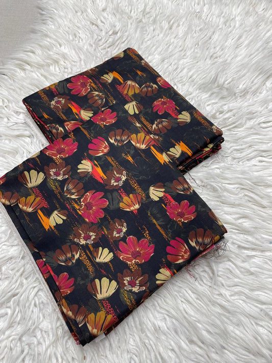 2Pc Linen Allover Unstitched Suit -0099