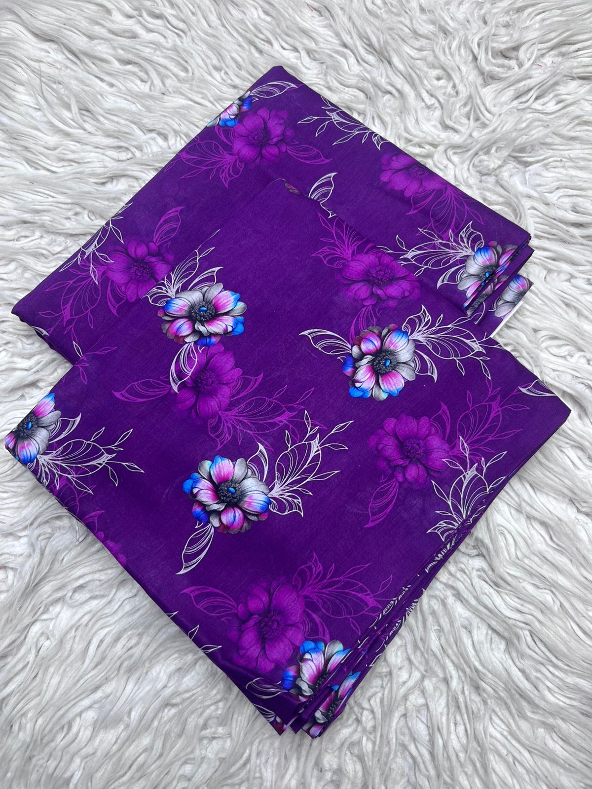 2PC Lawn Allover Digital Printed Unstitched Suit Vol-457