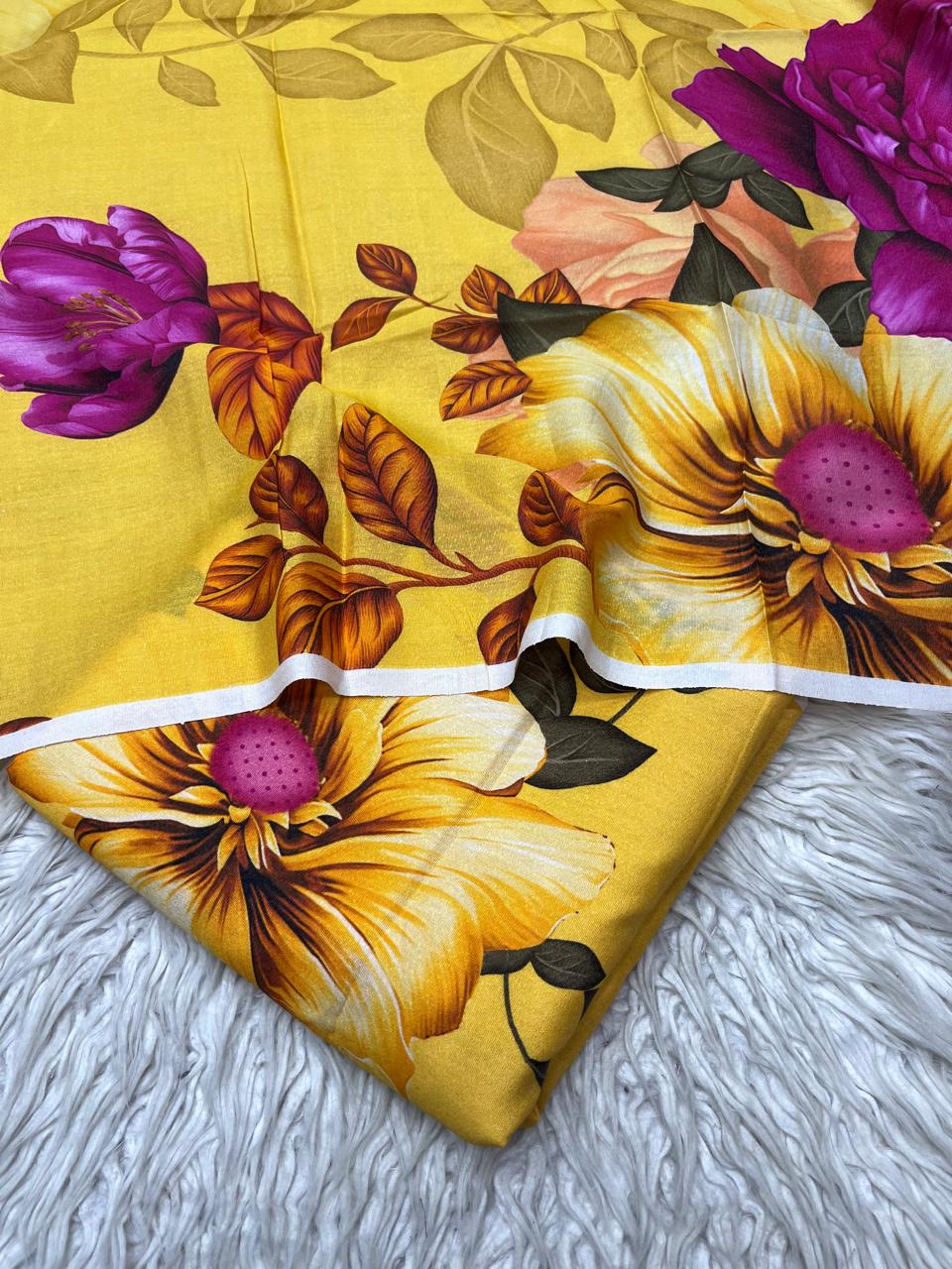 3PC KARANDI ALLOVER UNSTITCHED SUIT VOL-3159