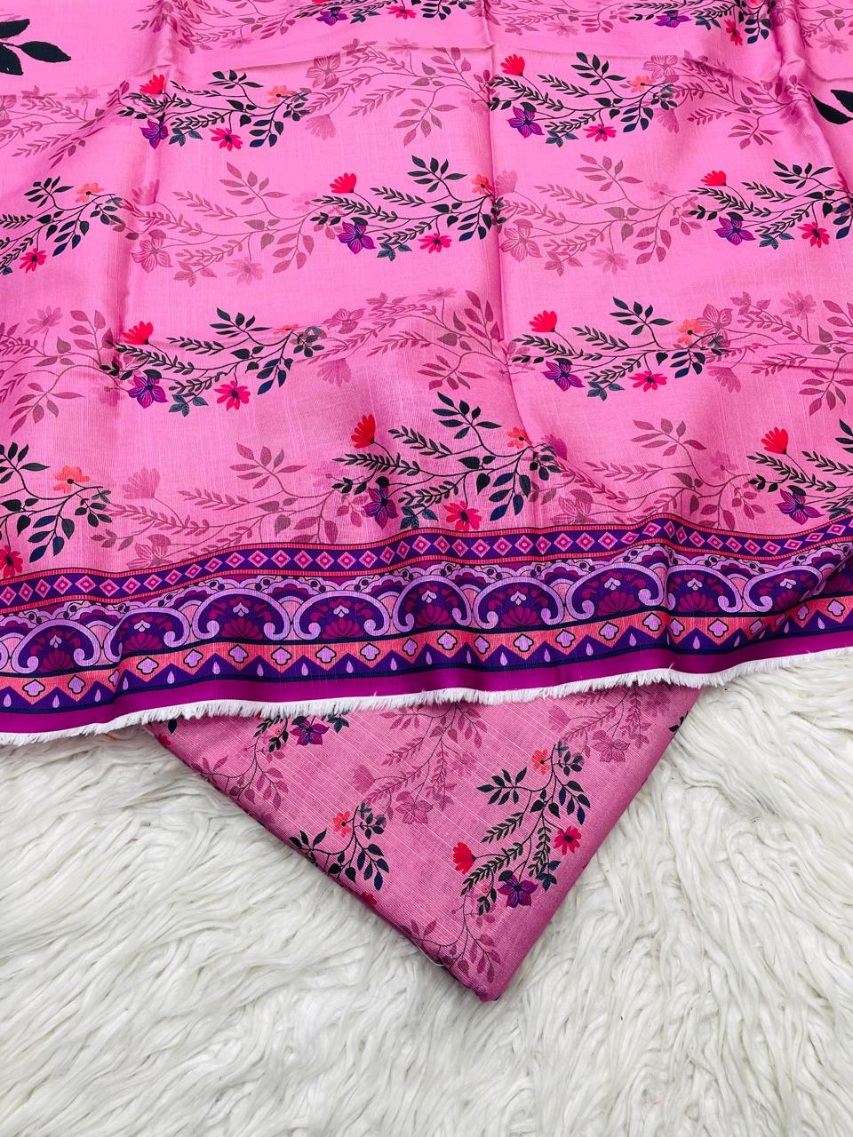 3PC Slub Khaddar Unstitched Suit Vol 0115