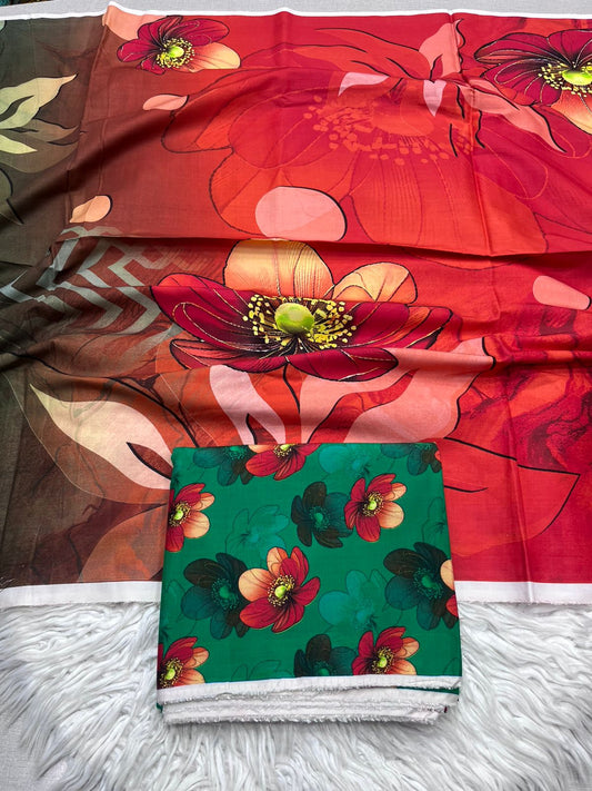 3Pc BanaDora Linen Allover Suit - 404