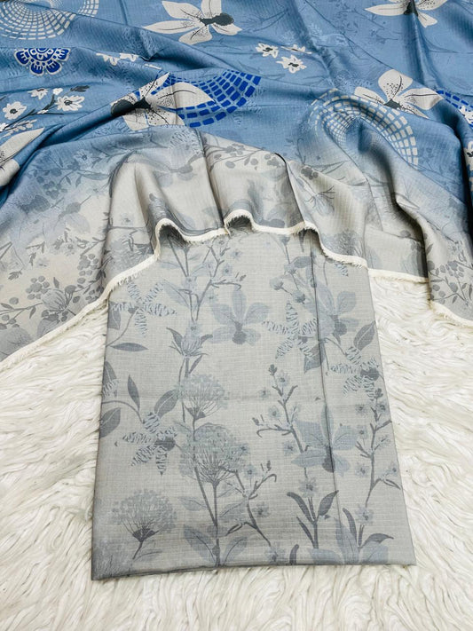 2 PC LINEN BANA DORA AL KARAM KAMEEZ & DUPATTA VOL-3169