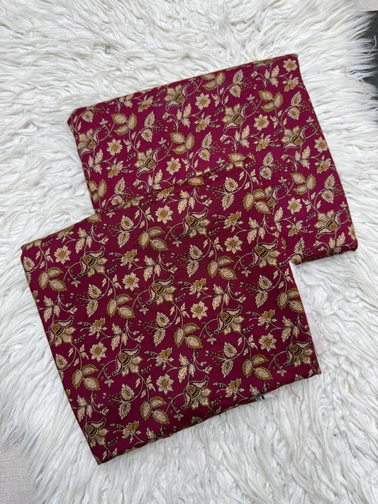 2Pc Bana Doria Linen Unstitched Suit - 0105