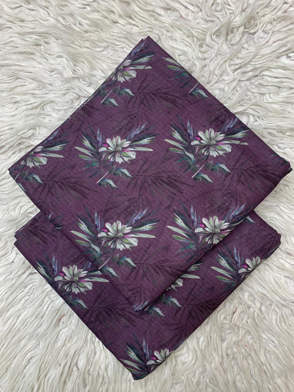 2Pc Lawn Bana Dora Suit Vol-0174