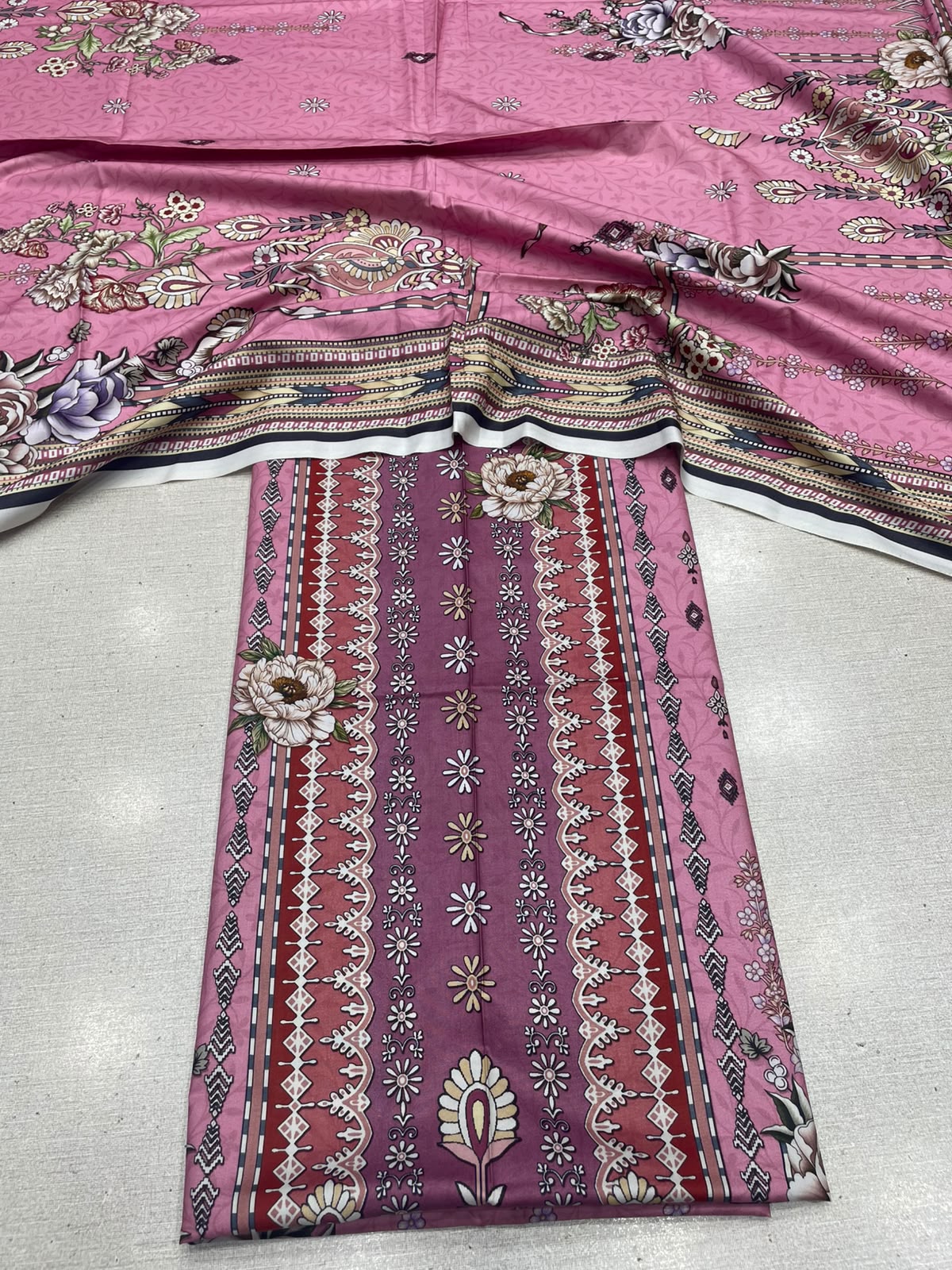 2Pc Staple Kameez & Dupatta Unstitched 63