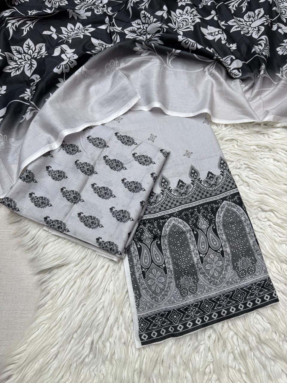 2Pc Al Karam Lawn Kameez & Dupatta - #34720