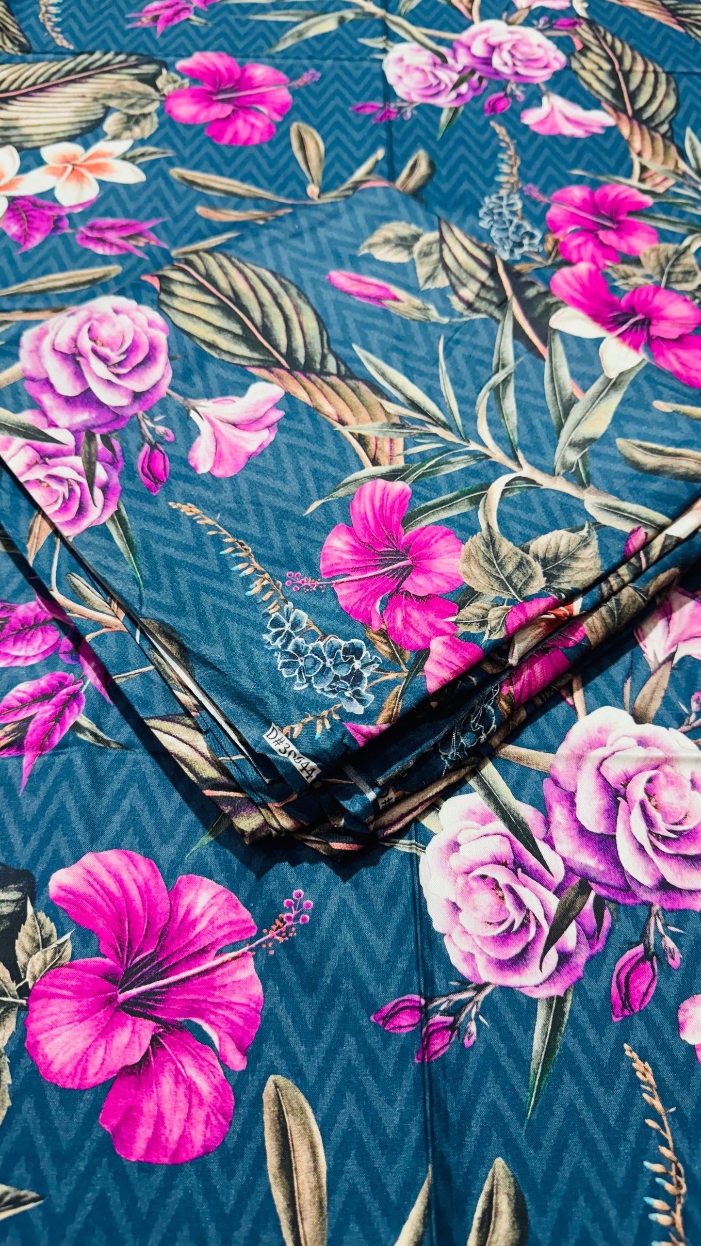 2 PC Linen Allover Unstitched Suit D-30644