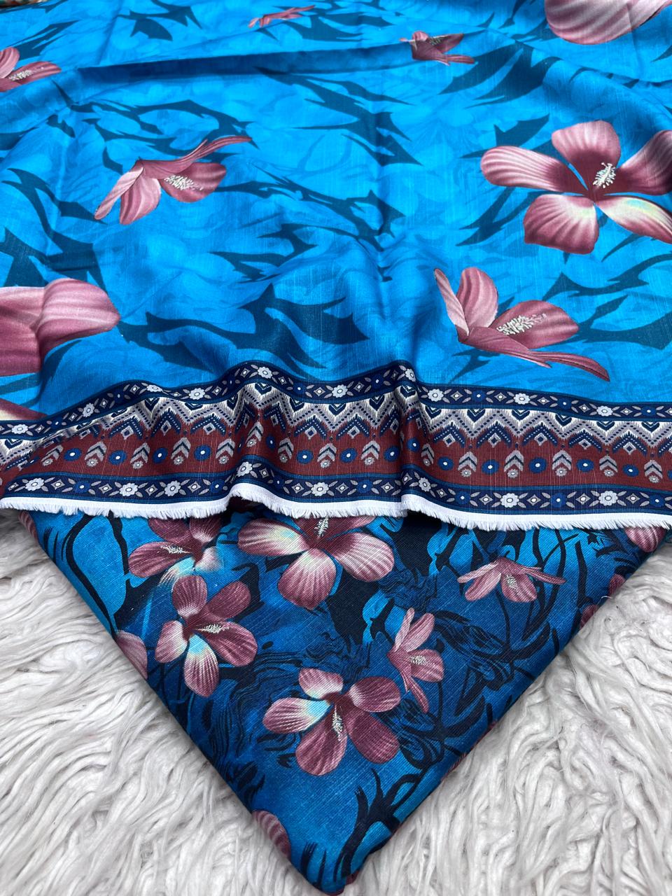 3Pc Crystal Khaddar Allover Digital Printed Vol-0131