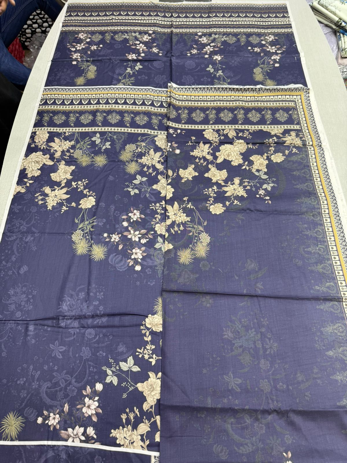 2Pc Linen Kameez & Dupatta Suit - 0081