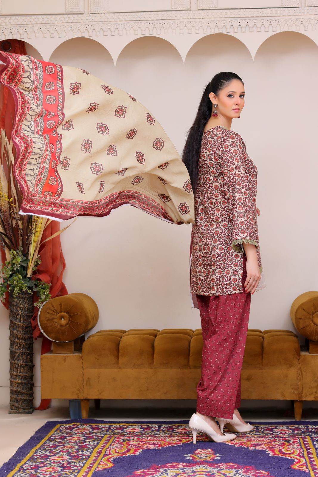 3Pc Supima Lawn Suit - #41058