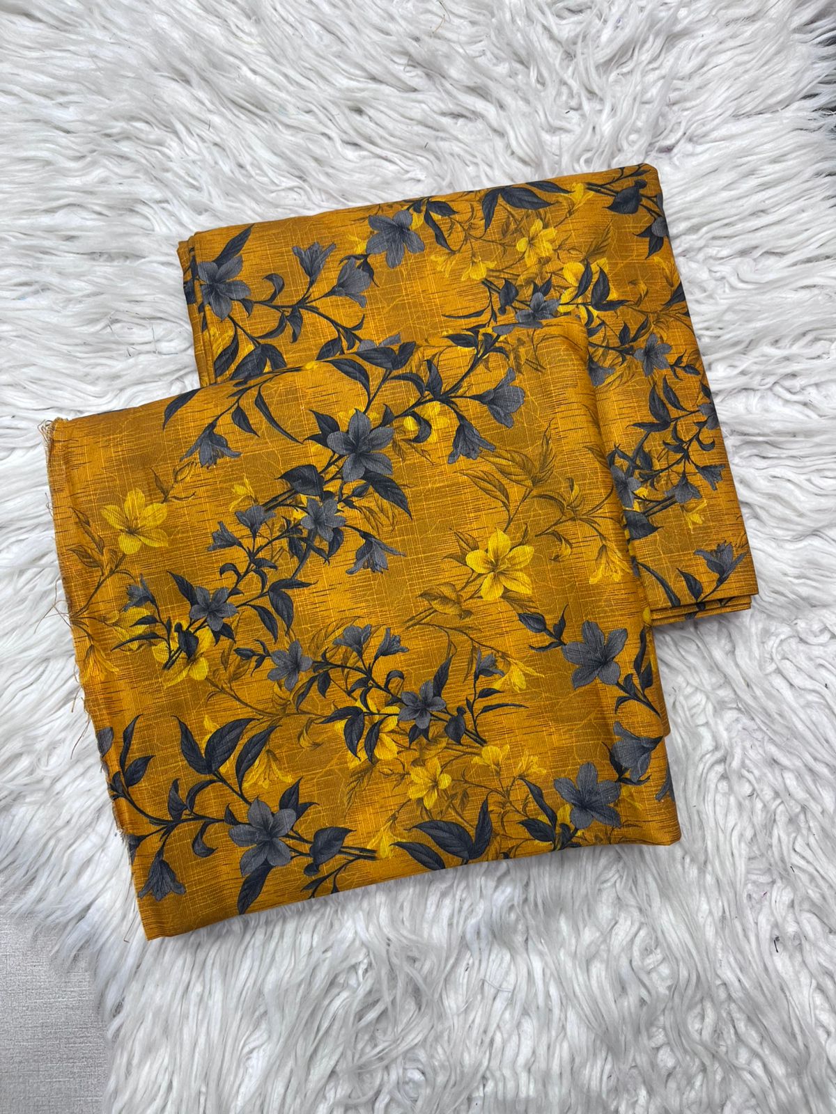 2Pc Slub Khaddar Allover Suit - 0091