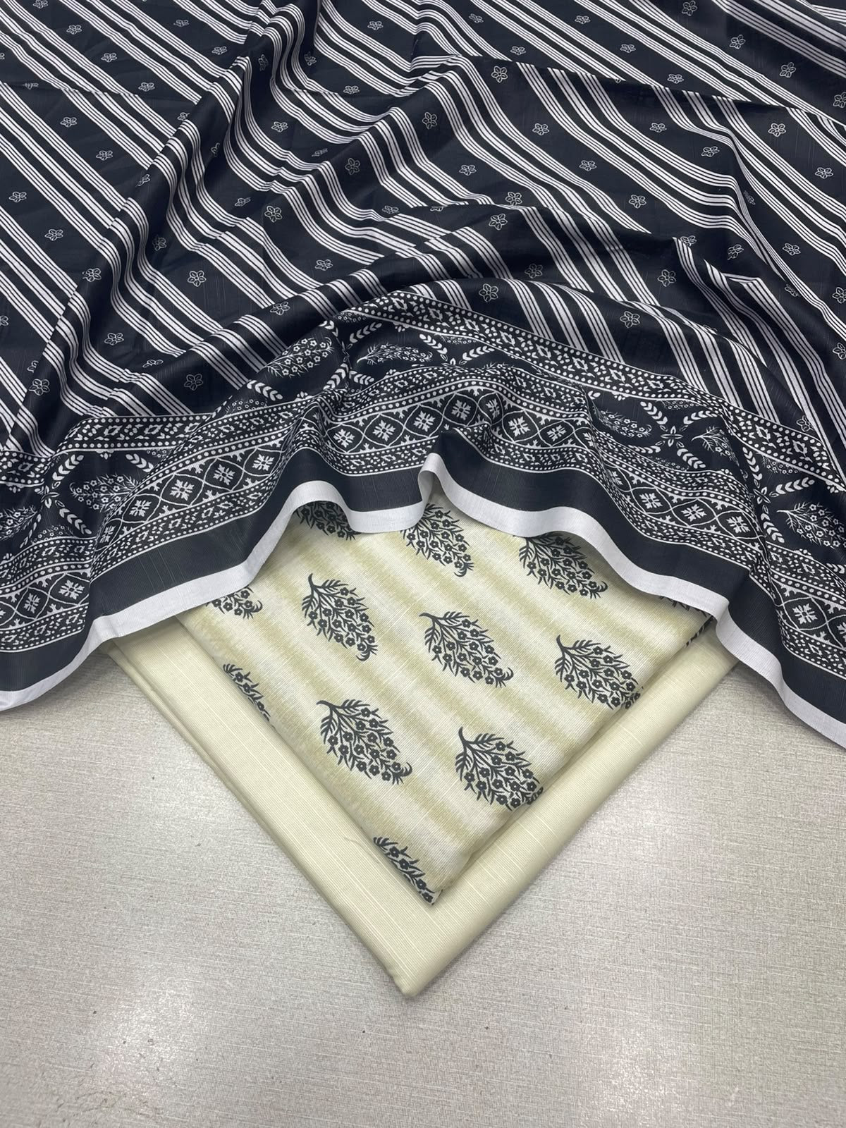 3Pc Slub Khaddar Unstitched Suit 24