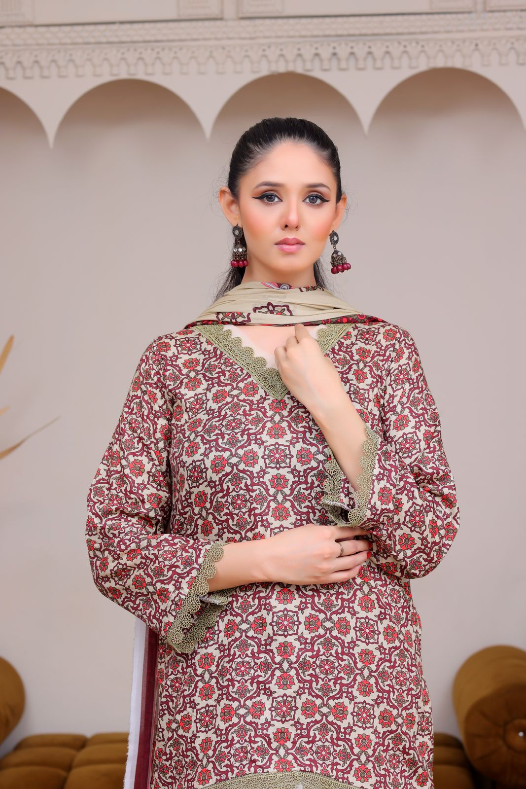 3Pc Supima Lawn Suit - #41058