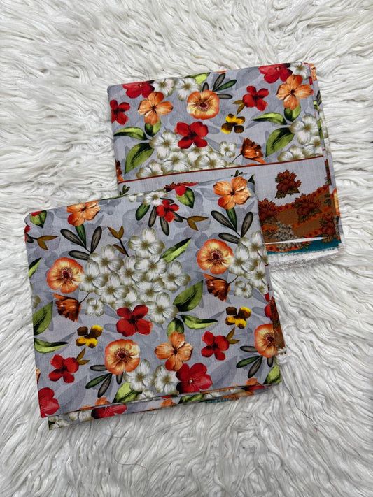 2Pc BanaDoria Linen Allover Suit - #34886