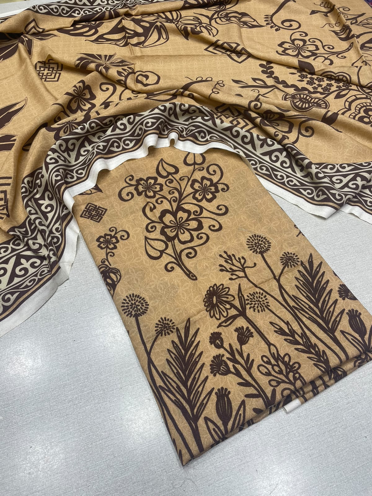 2Pc Karandi Kameez & Dupatta Unstitched Suit 66