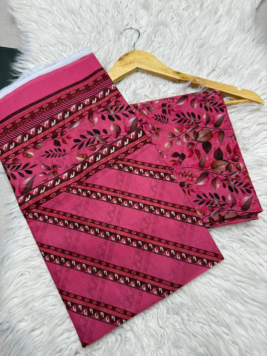 3Pc Lawn Bana Dora Suit #777