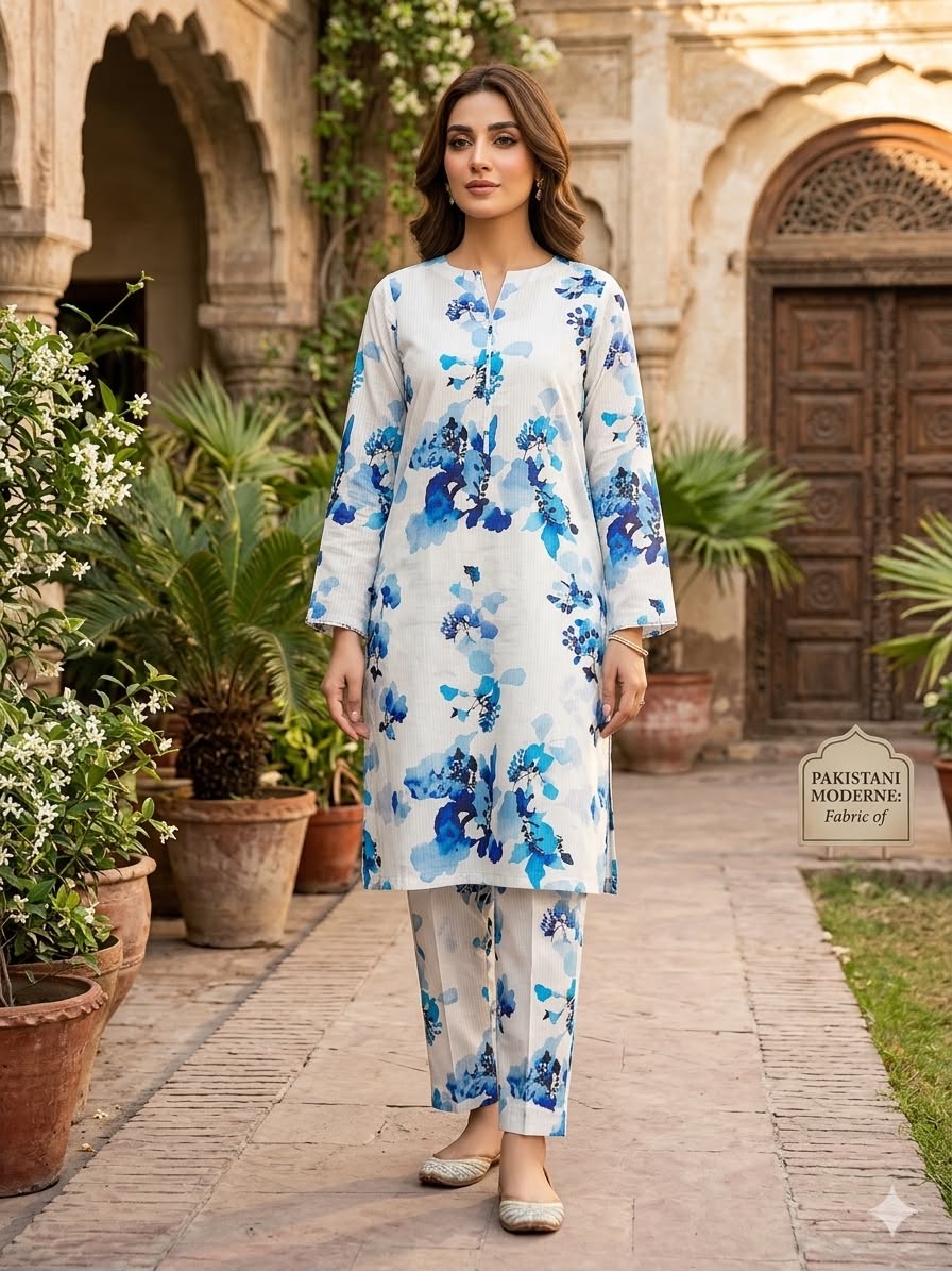 2Pc Gul Ahmad Bana Doria Lawn Suit 495