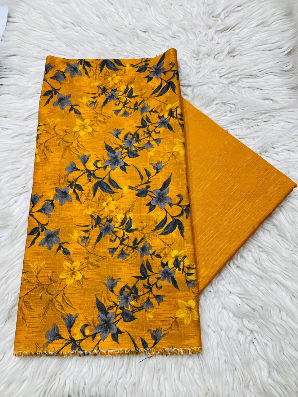 2Pc Kameez & Touser Slub Khaddar Suit Vol-0103