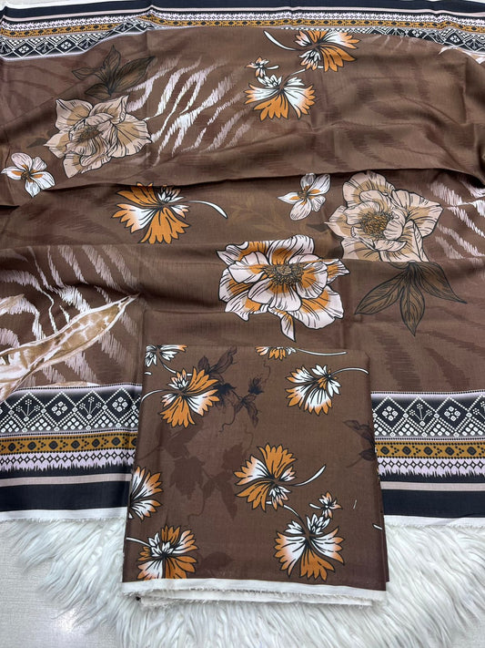 3Pc BanaDora Linen Allover Suit - 003